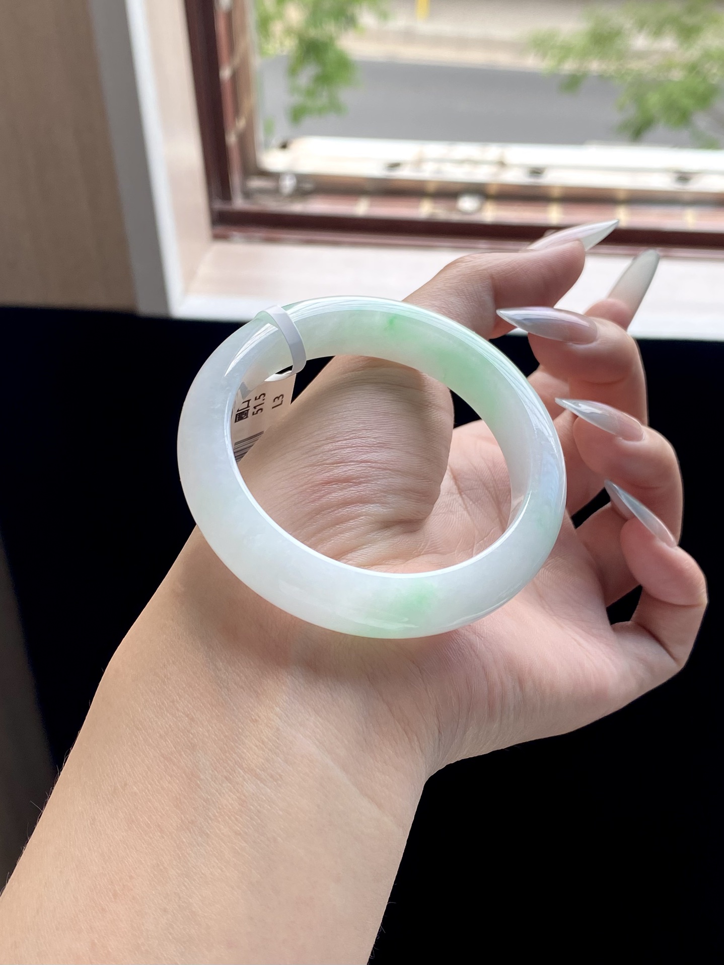 小圈口白底青正圈成品（小细纹不显不扣）HYC-56⭕️51.5-12-8