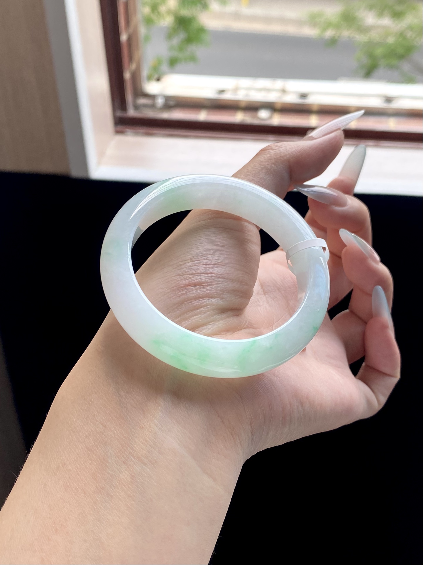 小圈口白底青正圈成品（小细纹不显不扣）HYC-56⭕️51.5-12-8