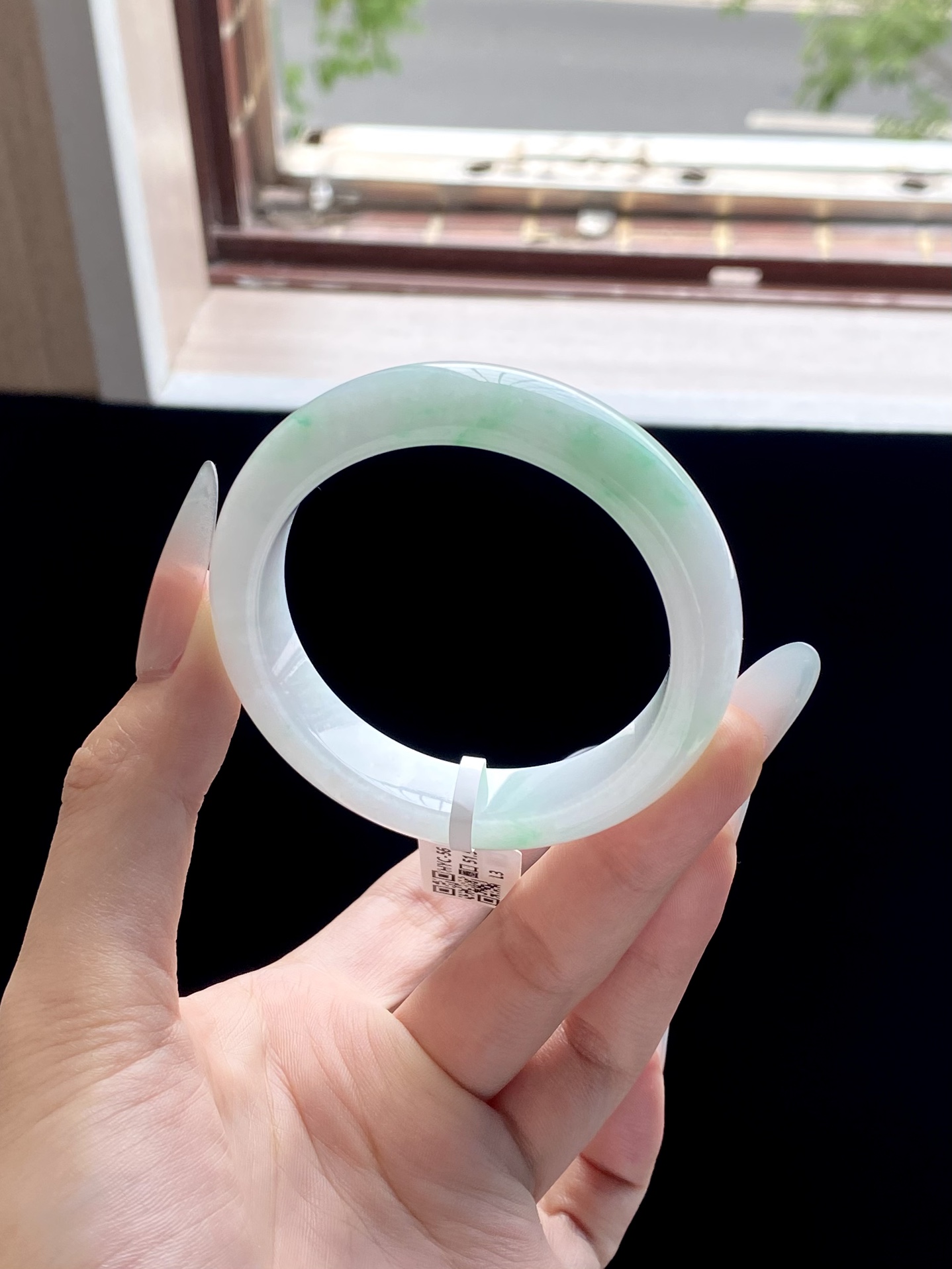 小圈口白底青正圈成品（小细纹不显不扣）HYC-56⭕️51.5-12-8