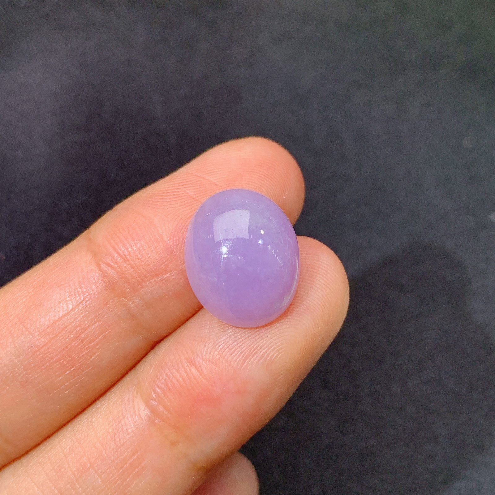 紫罗兰蛋面，镶嵌佳品，冰润鲜艳，种水足，Quq 尺寸13.5*11.1*6