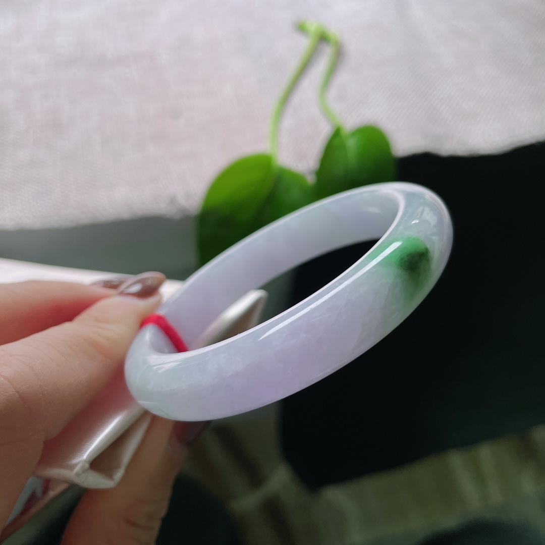 53.5/11.5/7.7，紫罗兰正圈，如梦似幻，浪漫又唯美动人，种老，细润，皮纹，ss50575a