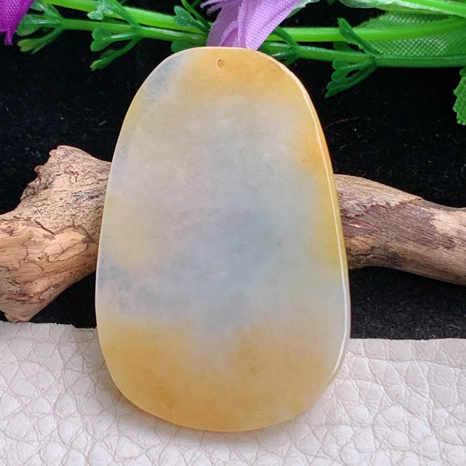 ajj实拍46.8*30.5*6.2天然缅甸翡翠怀古雕招财鼠 生肖鼠玉吊坠 玉挂件