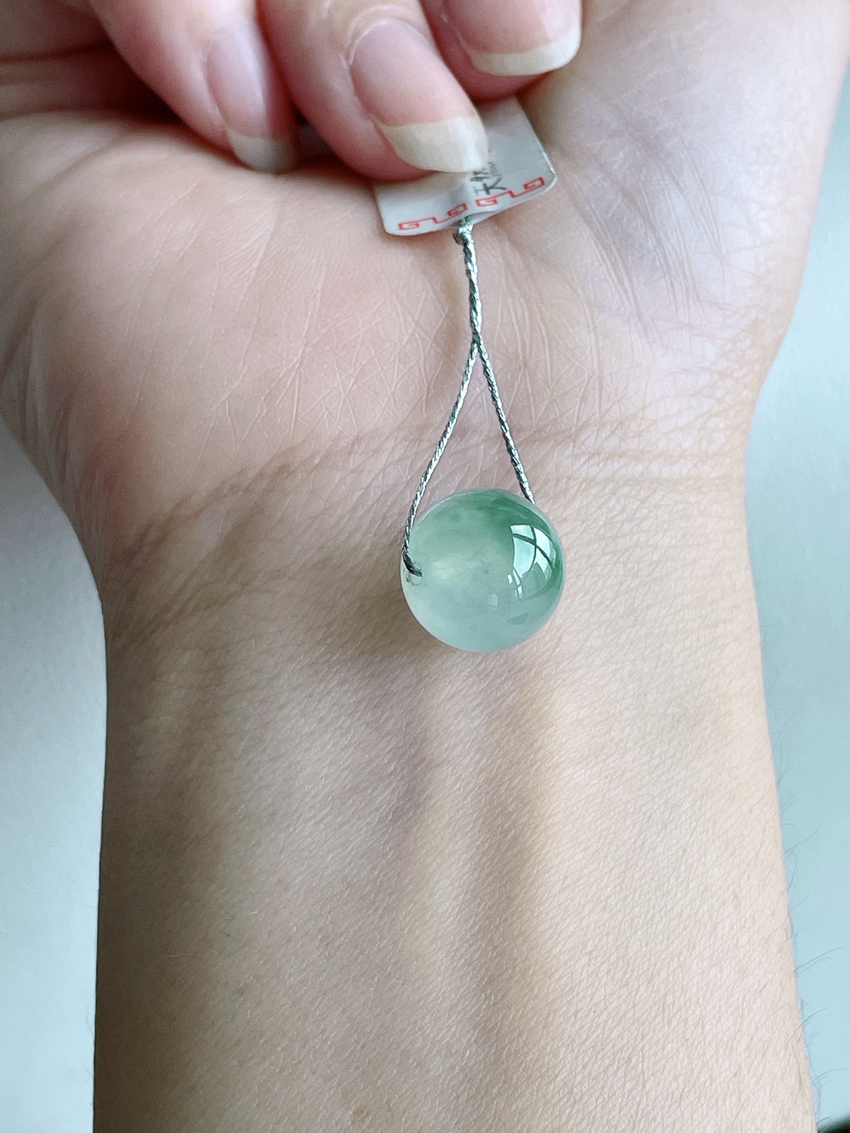 【裸石】冰飘花珠子圆珠珠子单珠吊坠
【说明】缅料 性价比高  
【尺寸】12.5mm..