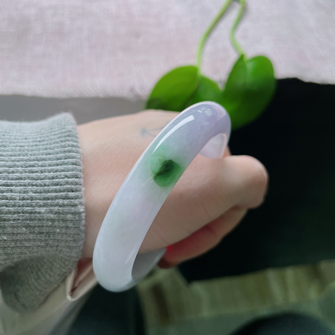 53.5/11.5/7.7，紫罗兰正圈，如梦似幻，浪漫又唯美动人，种老，细润，皮纹，ss50575a