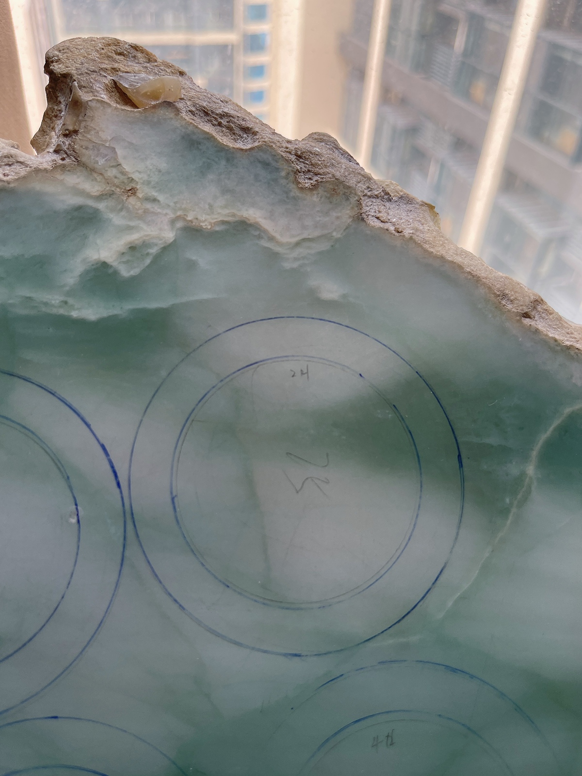 翡翠板料，⭕️正圈最大做59，圆条最大做55 ；有起货图