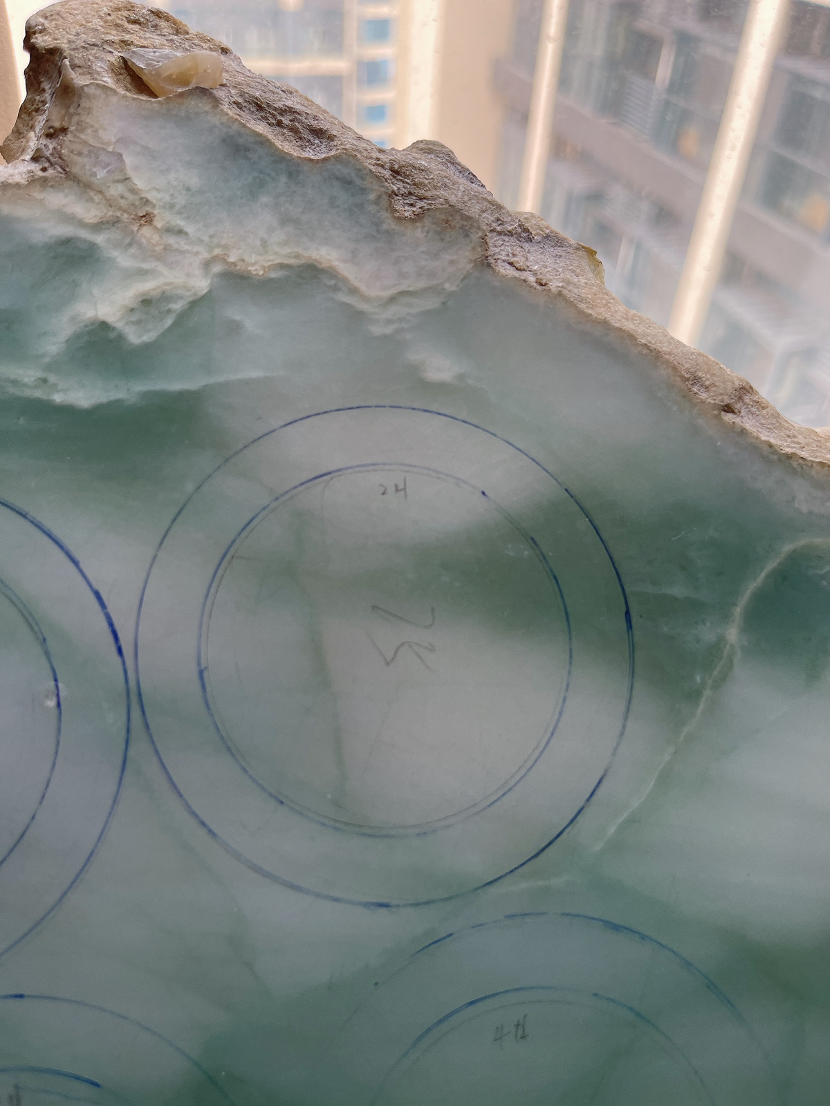 翡翠板料，⭕️正圈最大做59，圆条最大做55 ；有起货图