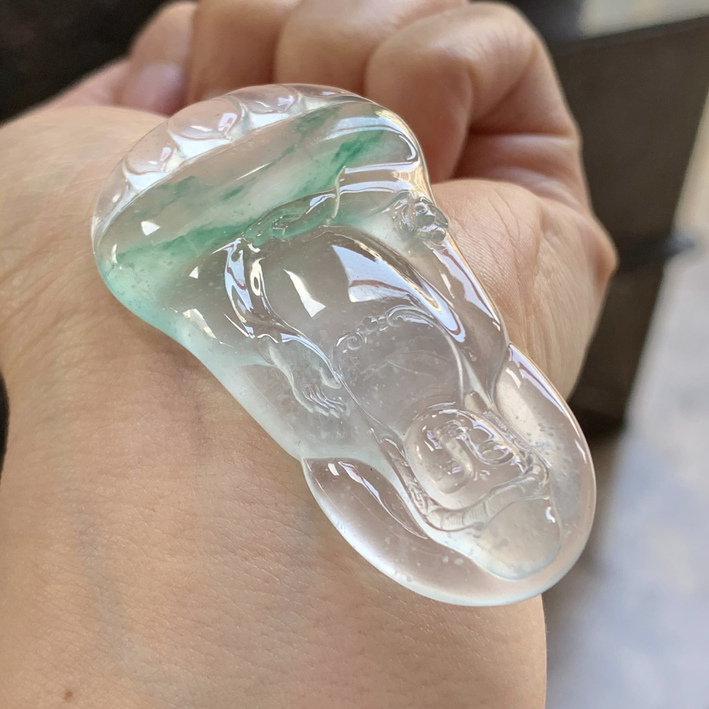 高冰飘绿观音^_^透亮 种老