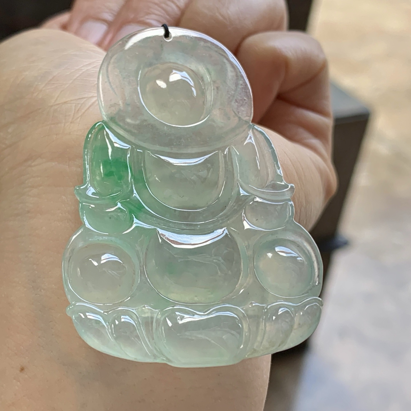 冰飘绿观音^_^冰透 尺寸60