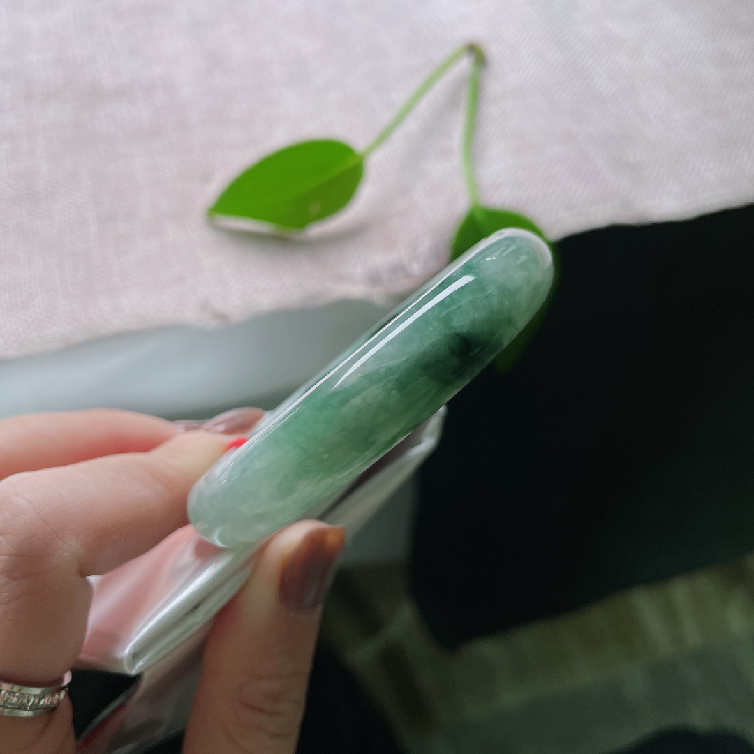 53.7（48.5）12/6.7，飘花贵妃，质地温润细腻，种老，水头好，皮纹，ss46161a