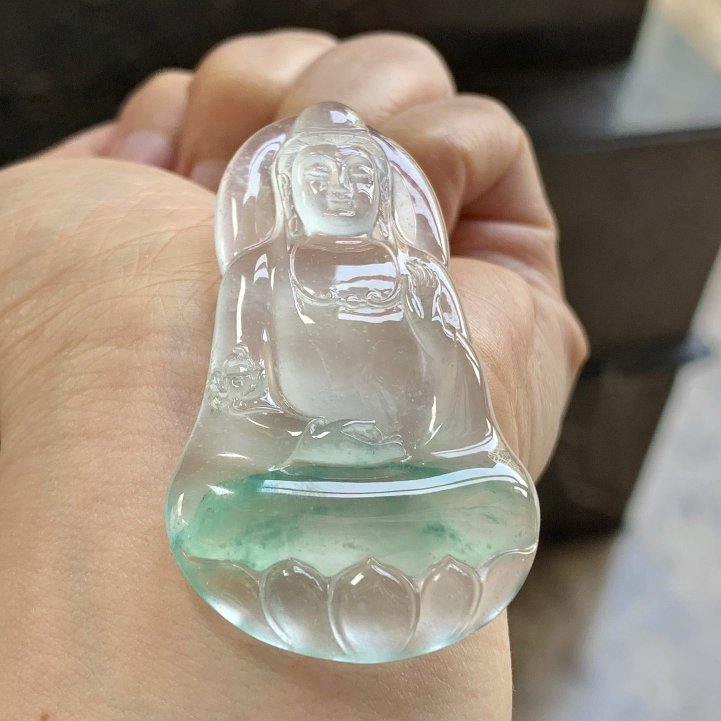 高冰飘绿观音^_^透亮 种老