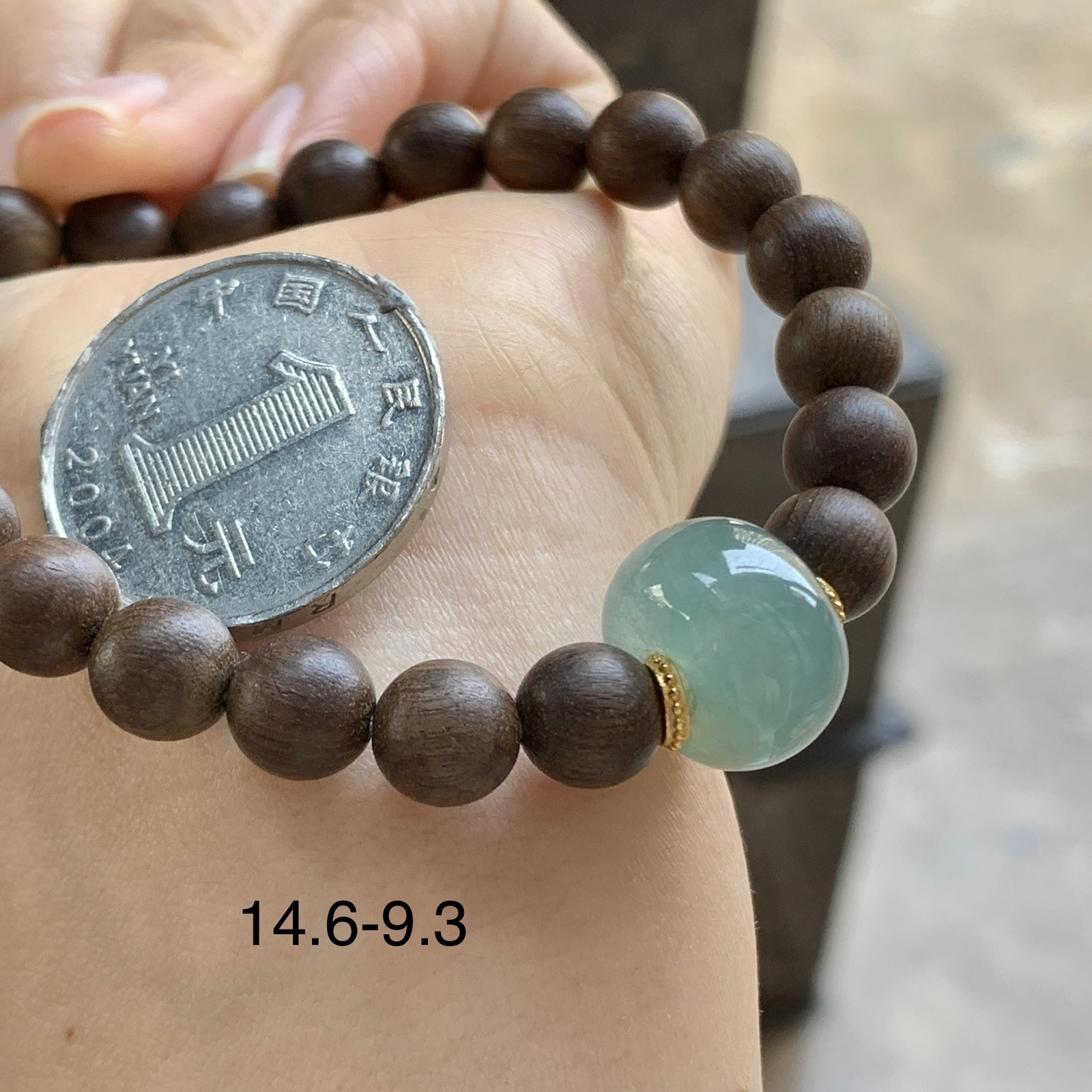 冰蓝路路通手串^_^鲜艳 起光