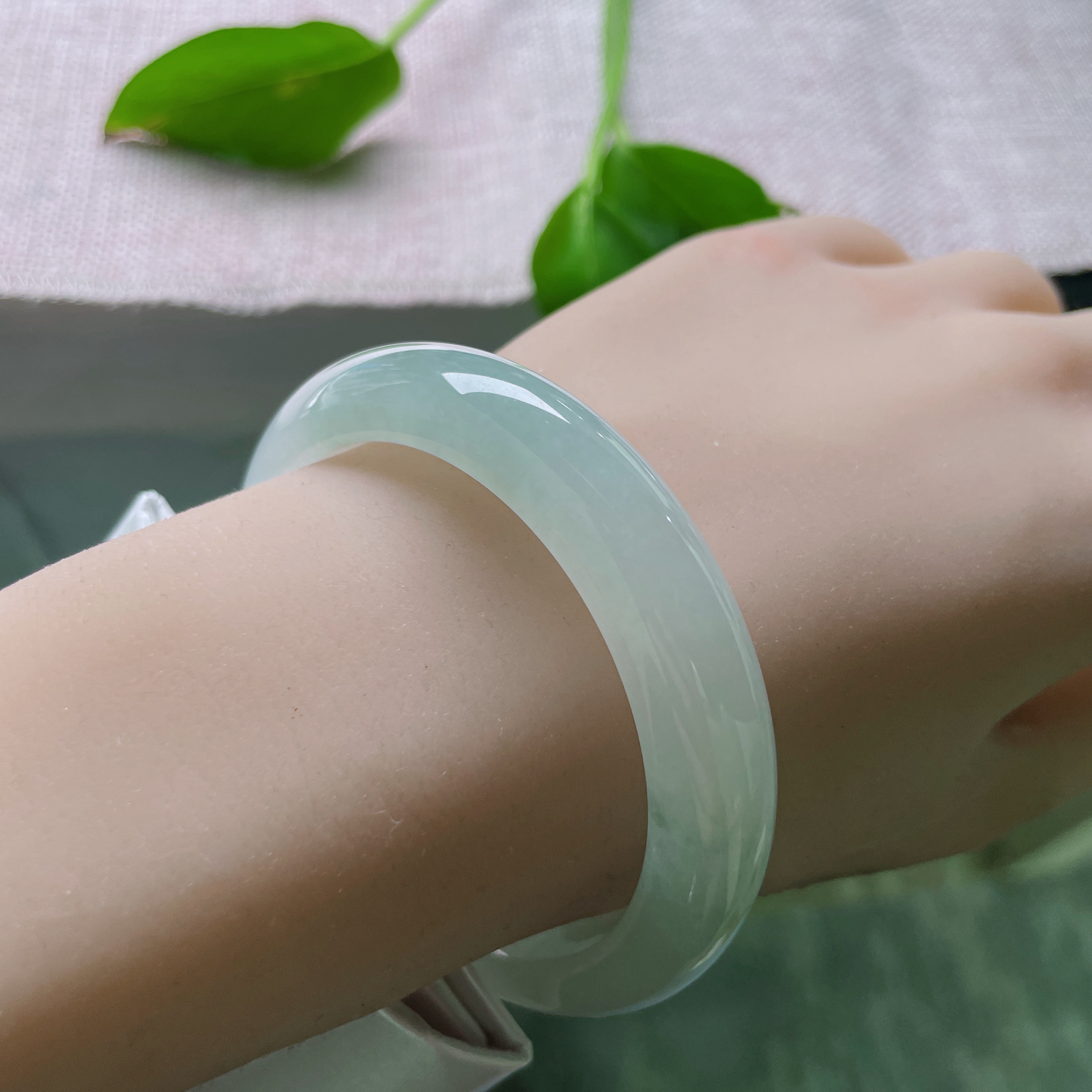 54.9/12.1/8.1，淡绿底正圈，芙蓉肉，小清新，素雅清秀，端庄淑女..