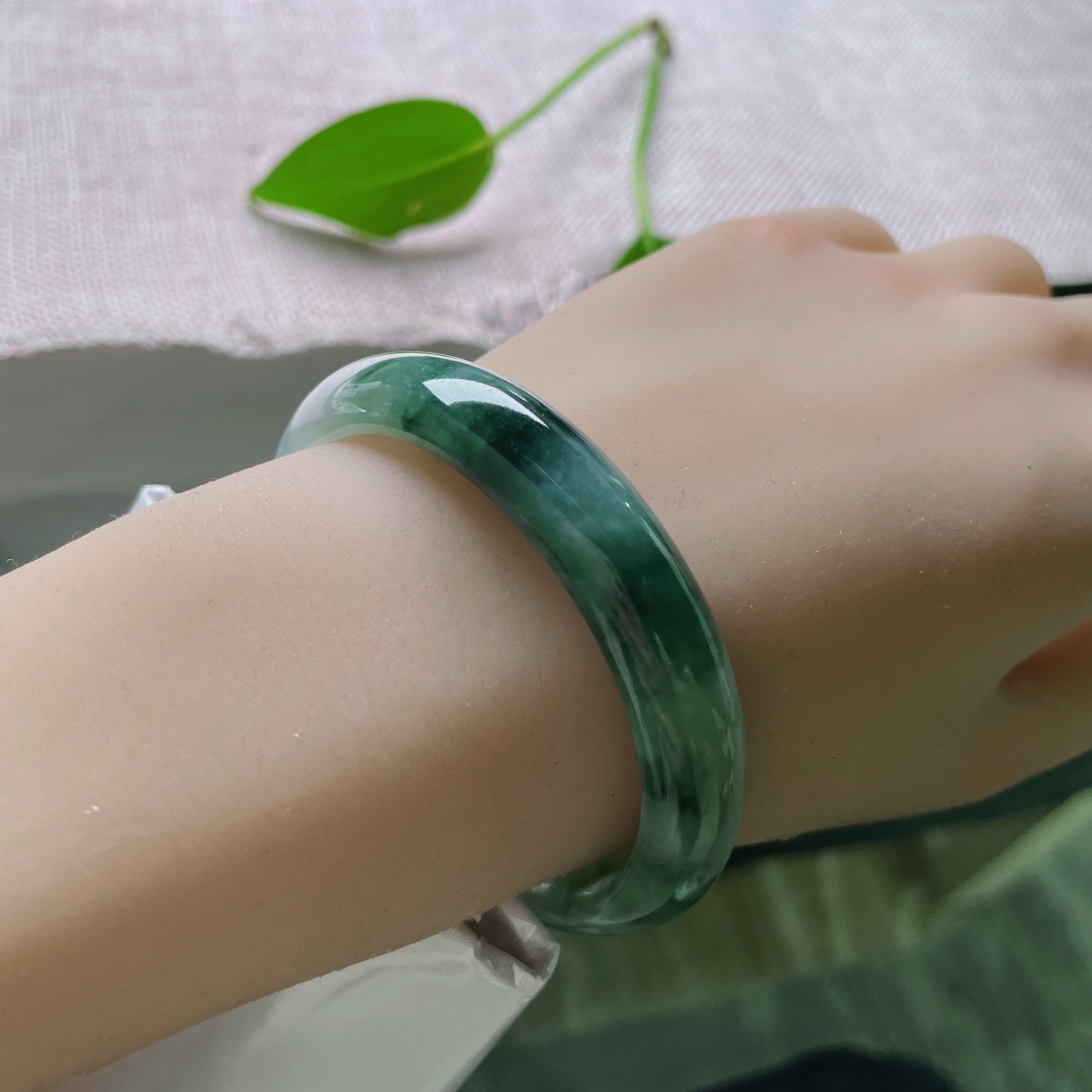 53.7（48.5）12/6.7，飘花贵妃，质地温润细腻，种老，水头好，皮纹，ss46161a