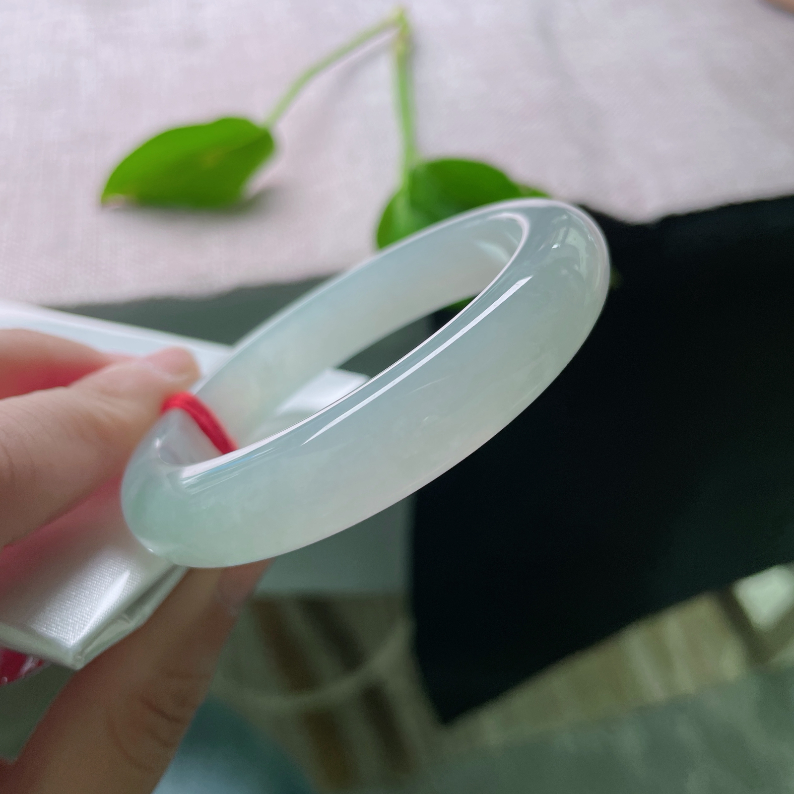 54.9/12.1/8.1，淡绿底正圈，芙蓉肉，小清新，素雅清秀，端庄淑女..