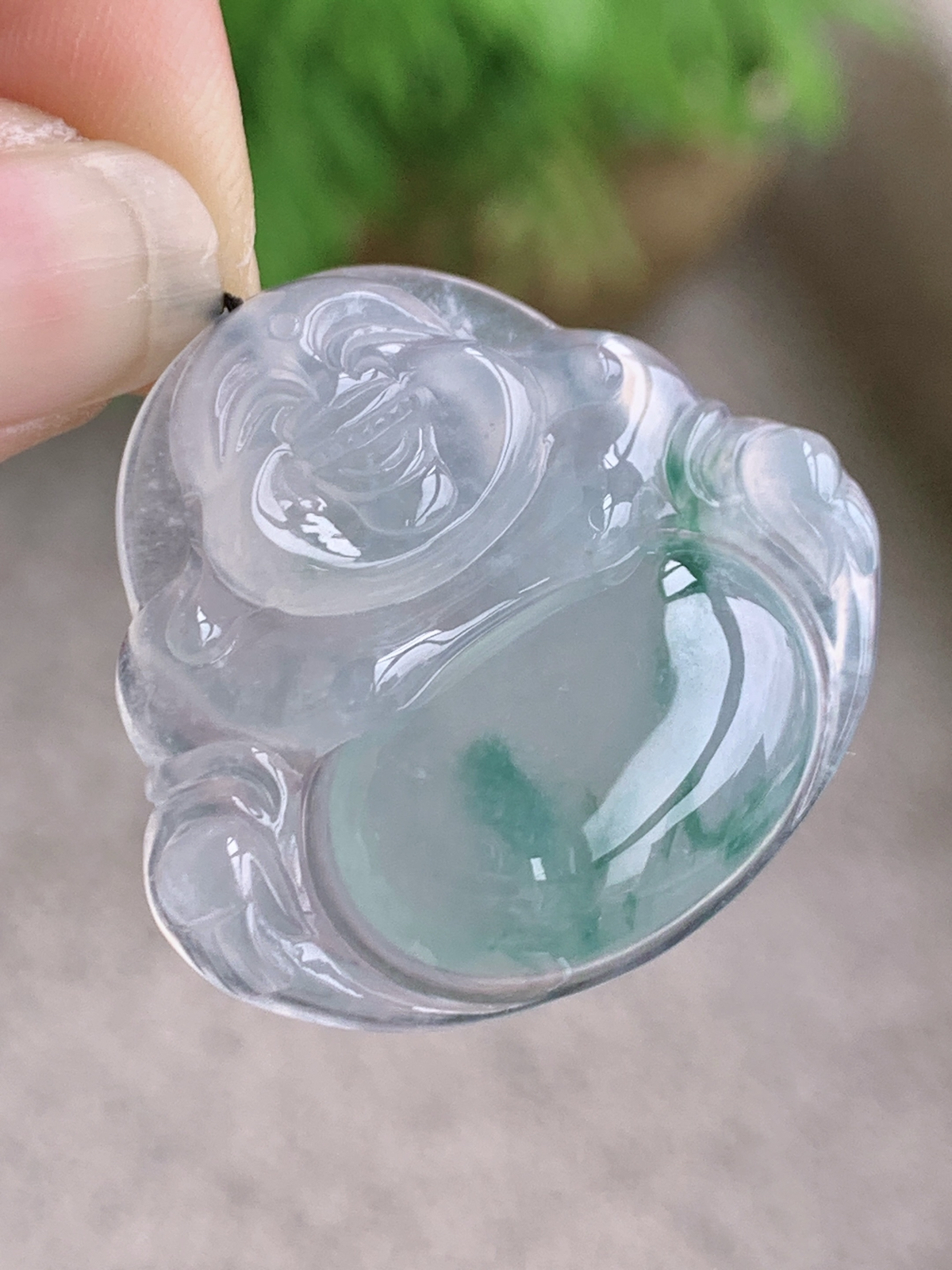 【裸石】高冰飘花佛公吊坠
【说明】缅料 性价比高  
【尺寸】34-31.7-6.3