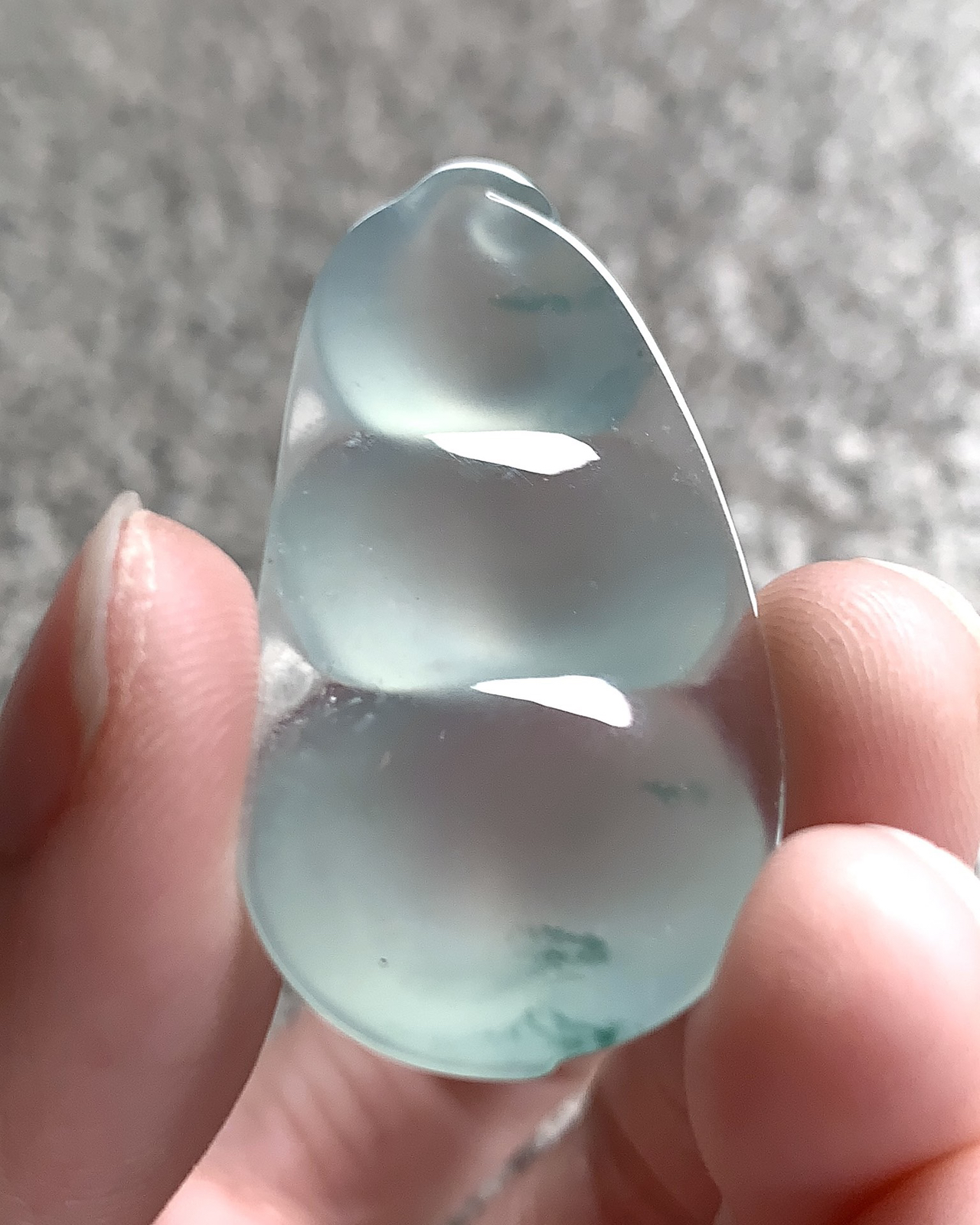 ️ 好肥美的玻璃种福豆，平安多福，简简单单的清素之美
尺寸41×20.8×7.4