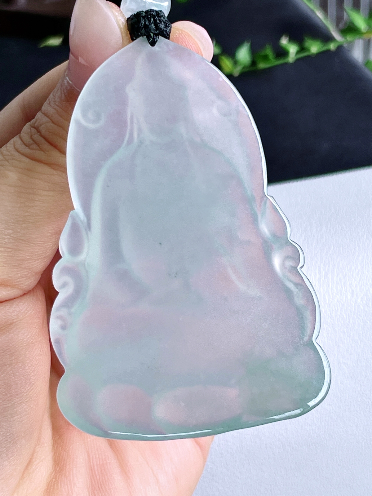 【裸石】冰晴水观音牌吊坠
【说明】缅料 性价比高  
【尺寸】65-43.7-5.3