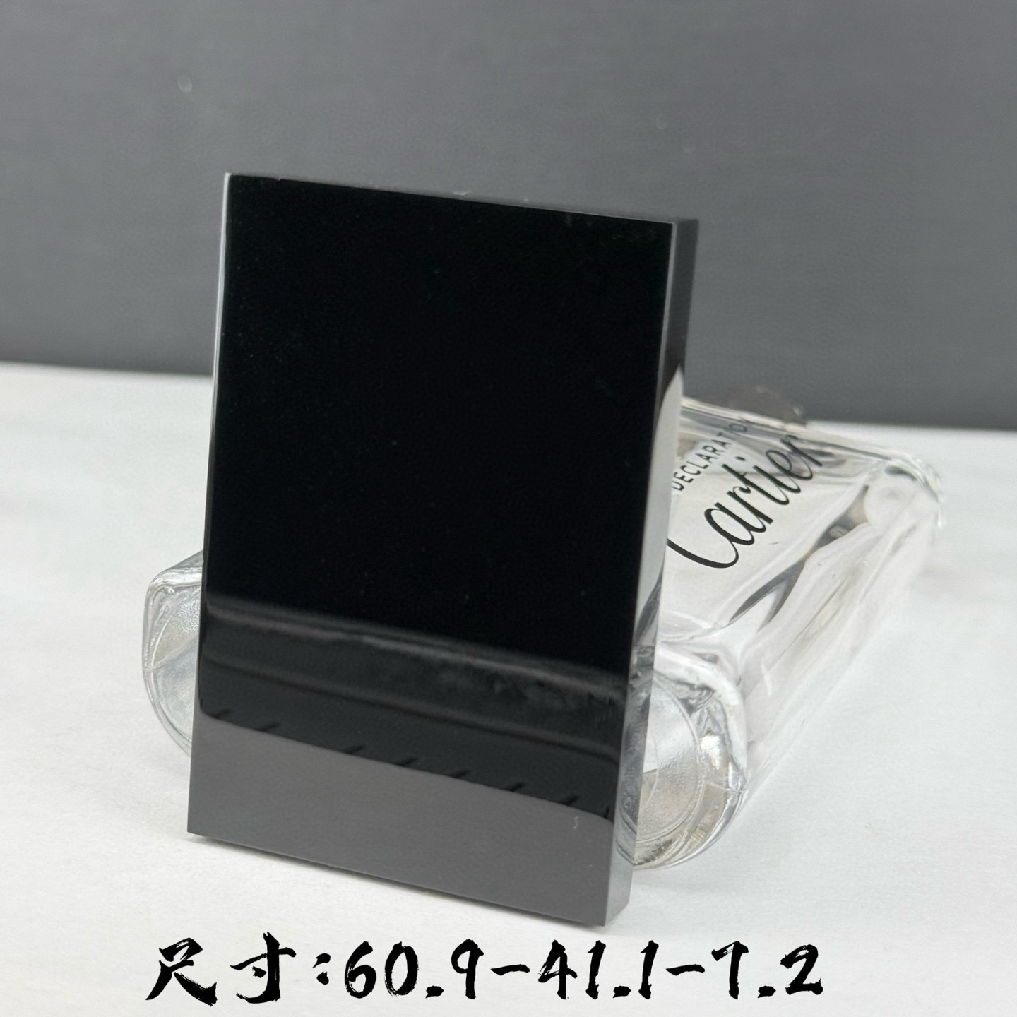 墨翠无事牌 种好色正 黑度极好 打灯通透 油性十足 尺寸60.9