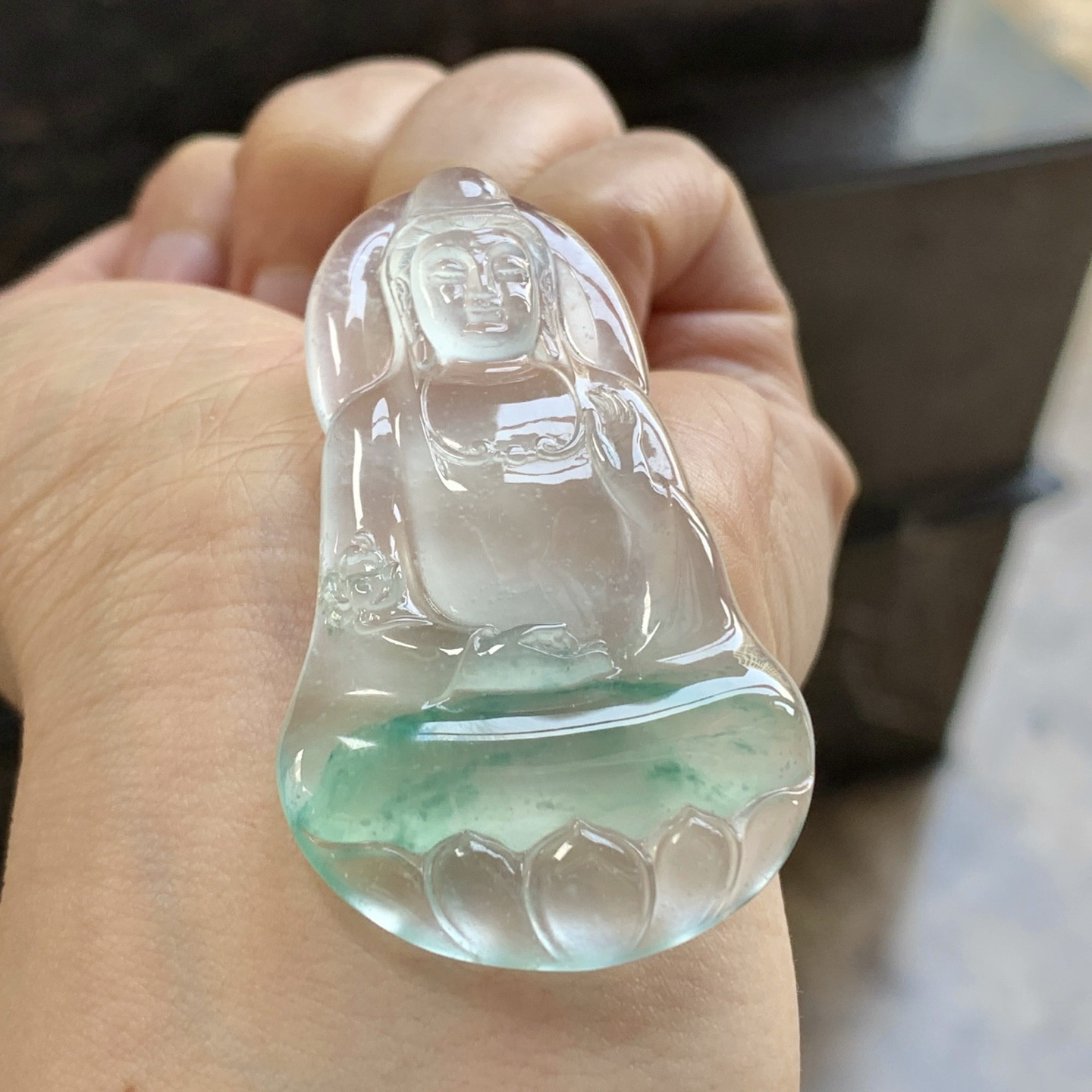 高冰飘绿观音^_^透亮 种老