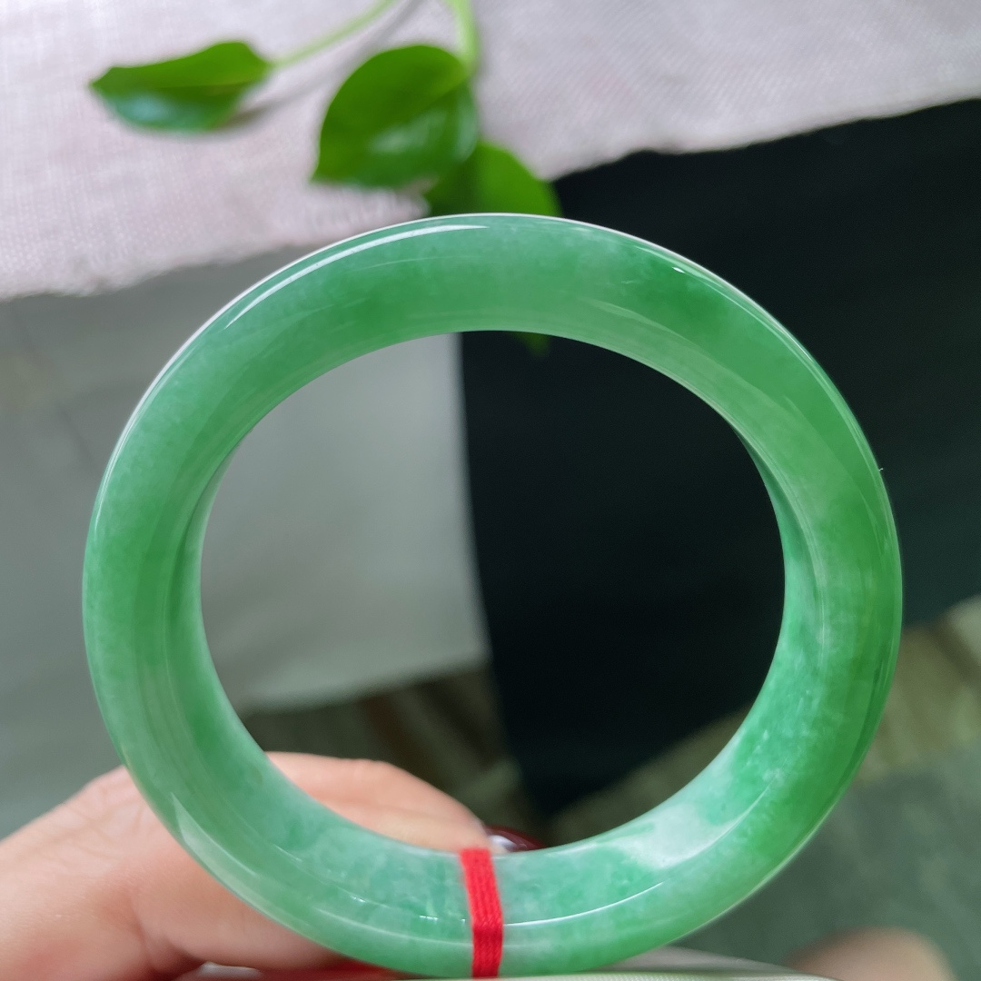 53.4/12/8.4，绿色正圈，颜色好，种老，它不语，却托起了所有风华。有纹，ss49433a