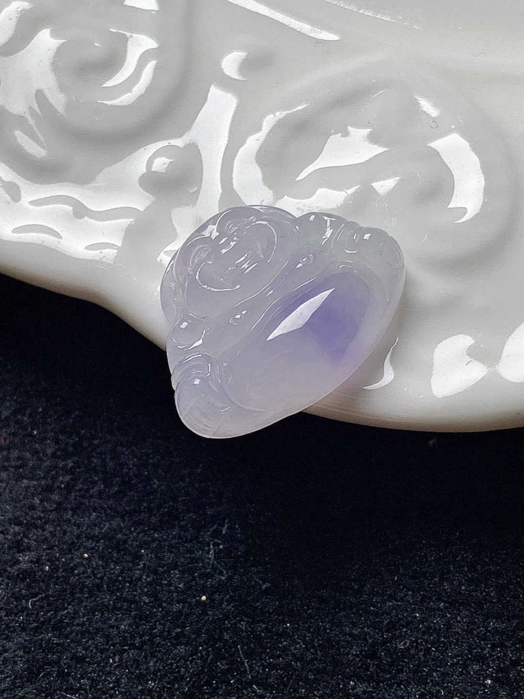 冰紫坐佛 水润种老 0413 尺寸17.2*13.2*5.1