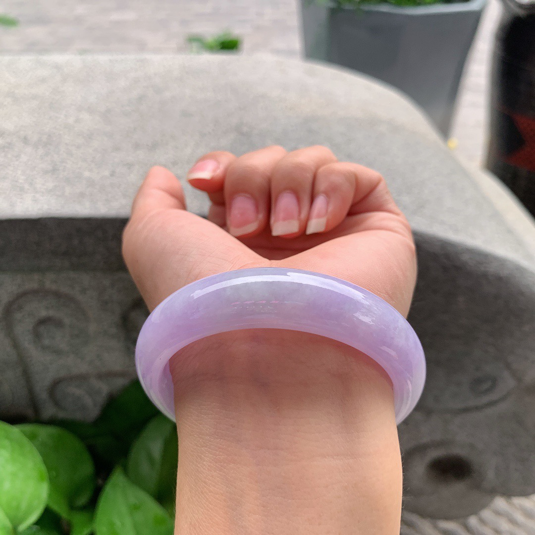 圈口55.8-14.5-8 【紫罗兰正圈手镯】正圈55 56可戴