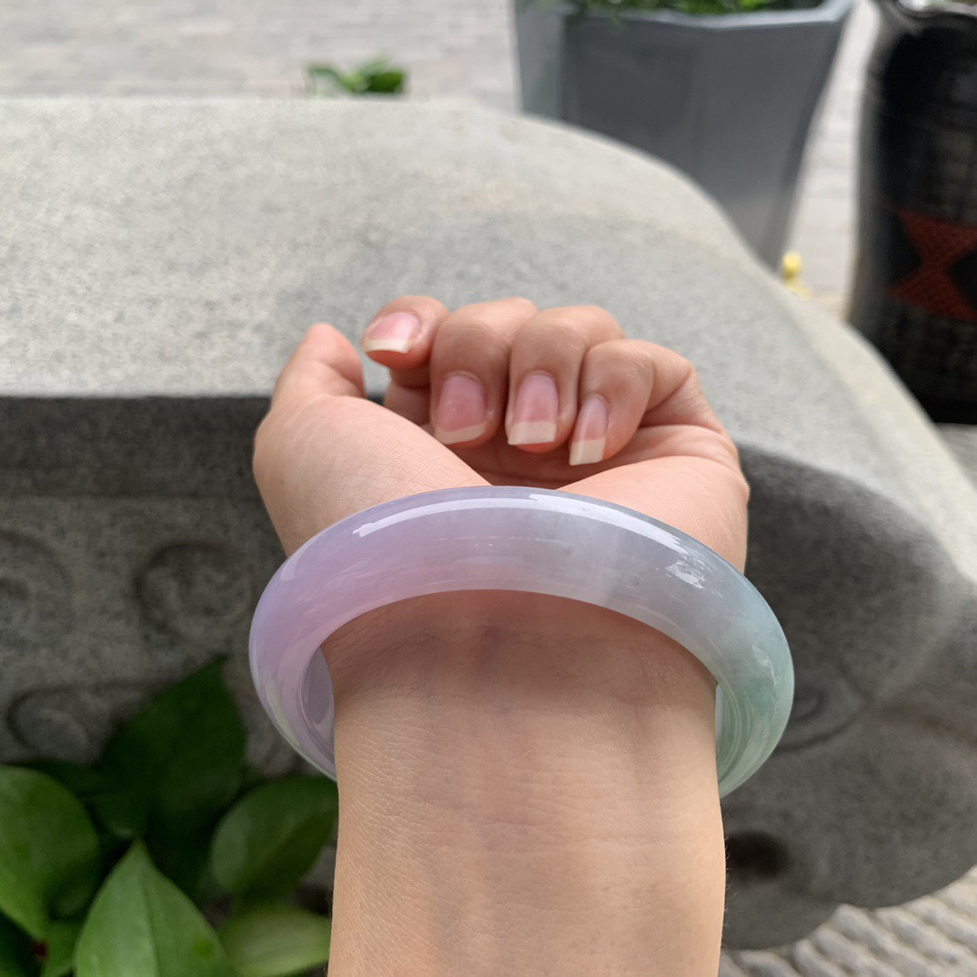 大圈口 61.6-14.1-9.8【春彩正圈手镯】正圈61 62可戴