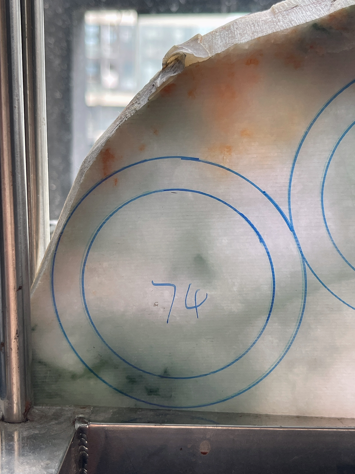 翡翠板料，⭕️正圈最大做58，圆条最大做54