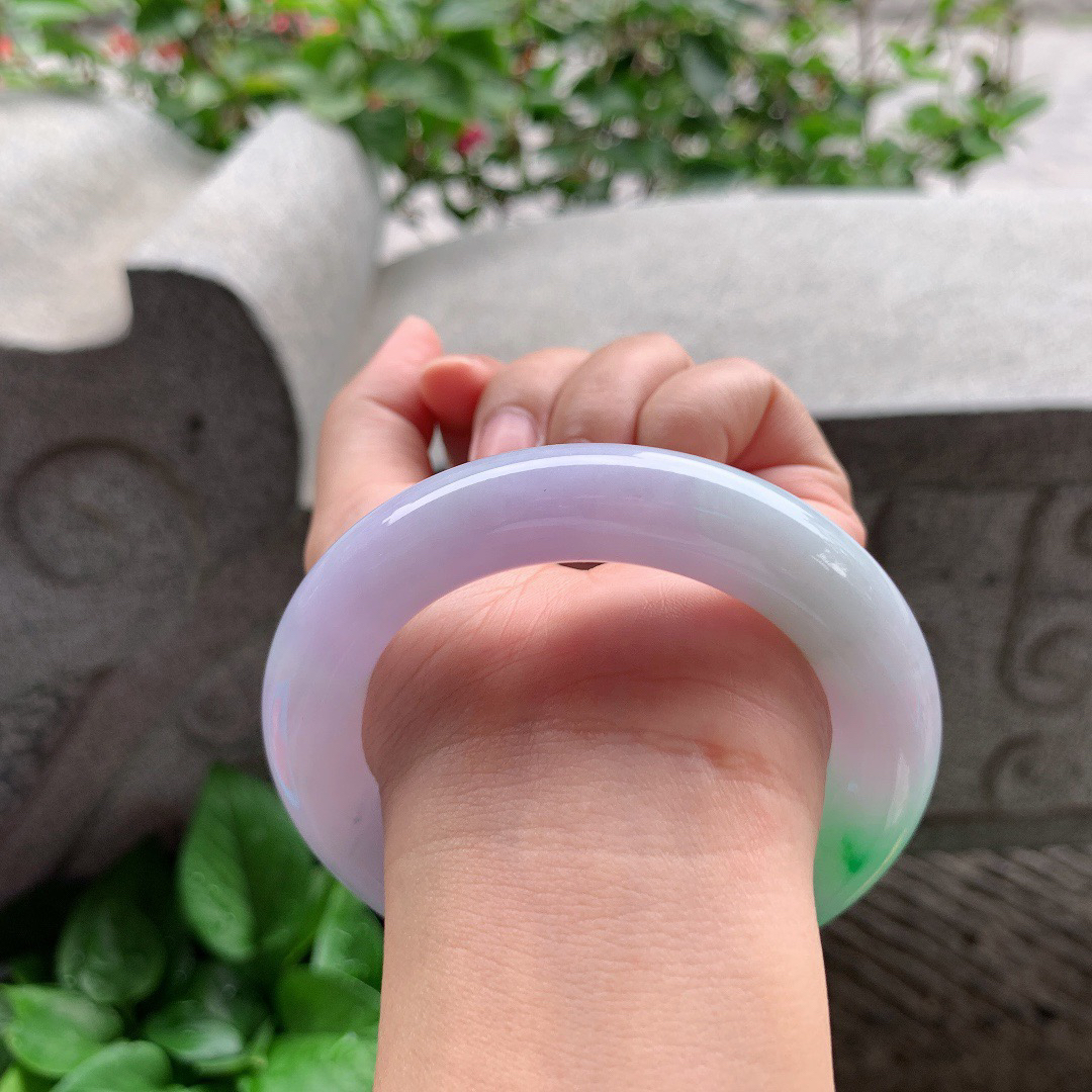 圈口 57.3-13.6【春彩圆条手镯】圆条57 58可戴