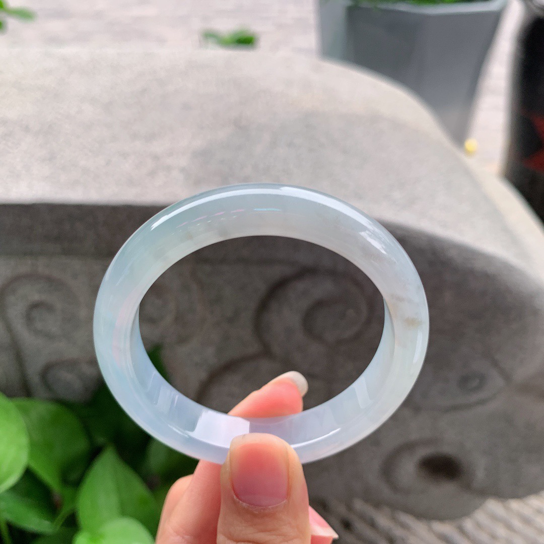 小圈口52.5-11.6-7.9 【冰紫正圈手镯】正圈52 53可戴