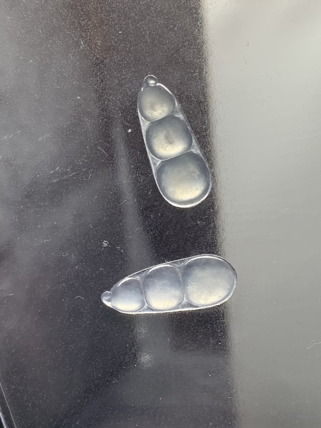 高冰福豆一对 水润种老 0413 尺寸18.5*7*4.1/18.4*7.4*4.2