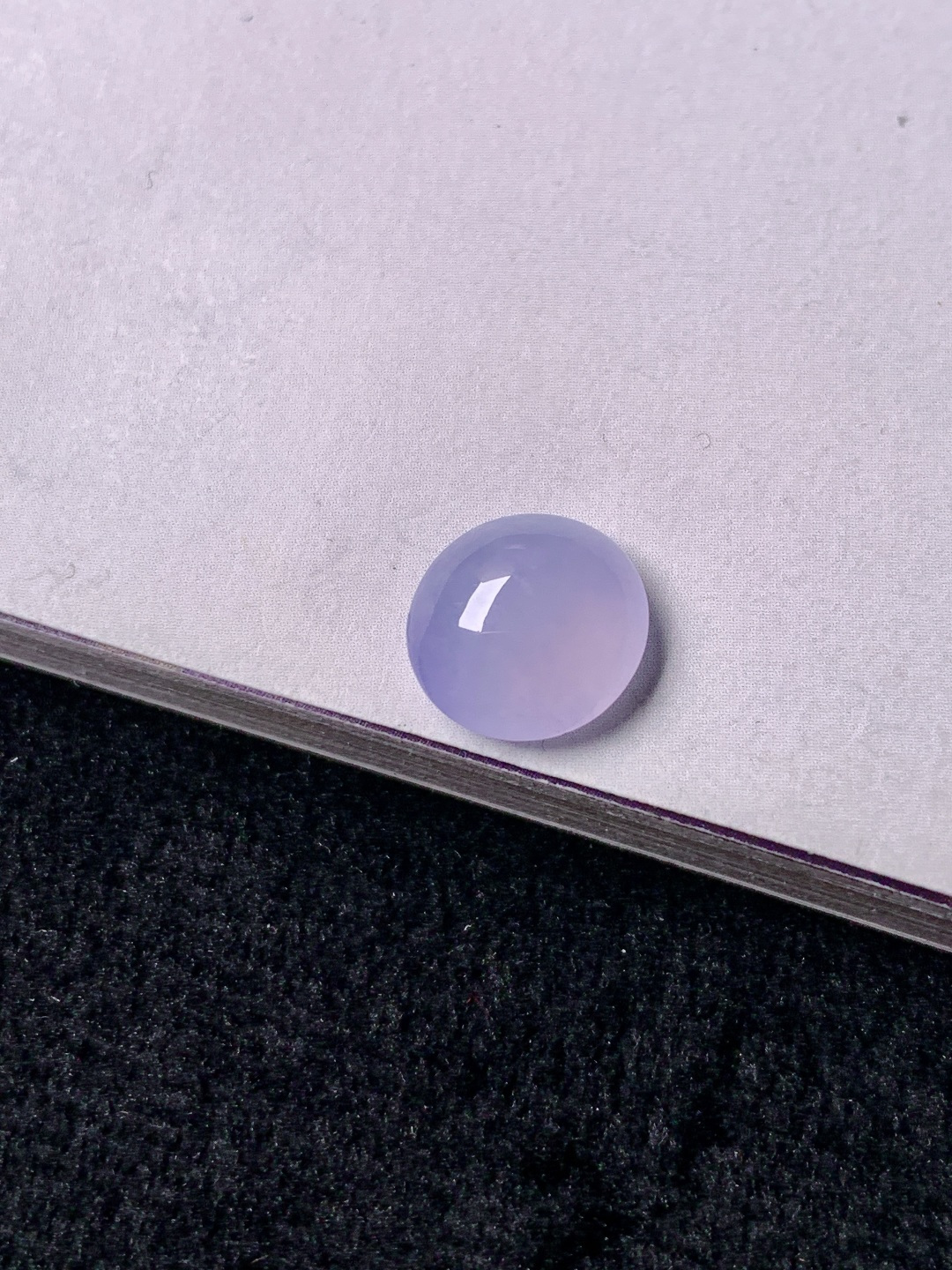 冰紫蛋面，色泽浓艳，0413尺寸9.3*8.7*4.1