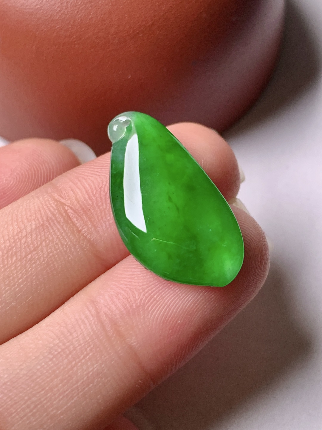 冰绿福瓜 色泽浓艳 0413尺寸23.8*12.1*3.9