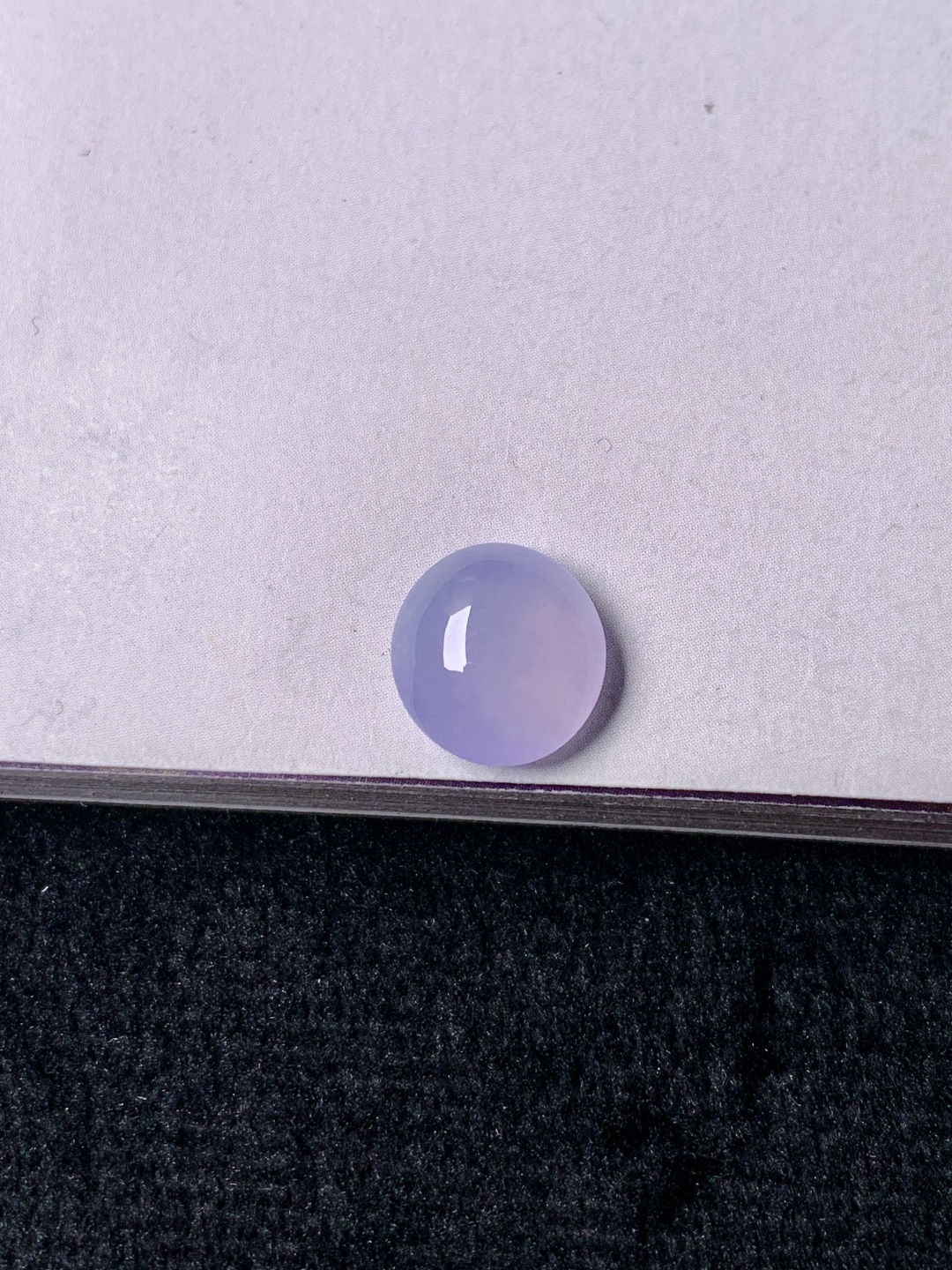 冰紫蛋面，色泽浓艳，0413尺寸9.3*8.7*4.1