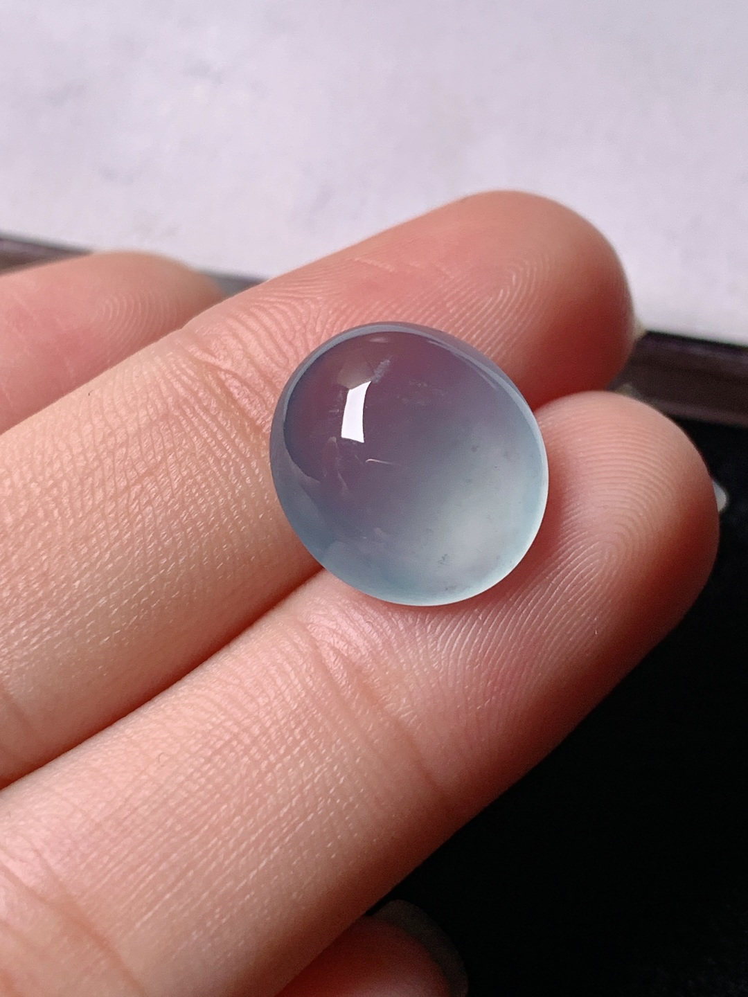 蓝水蛋面，色泽浓艳，0413尺寸13.6*12.1*6.1