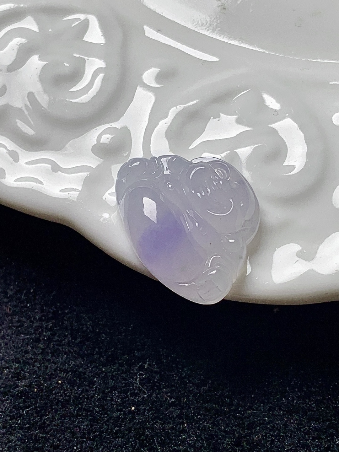 冰紫坐佛 水润种老 0413 尺寸17.2*13.2*5.1