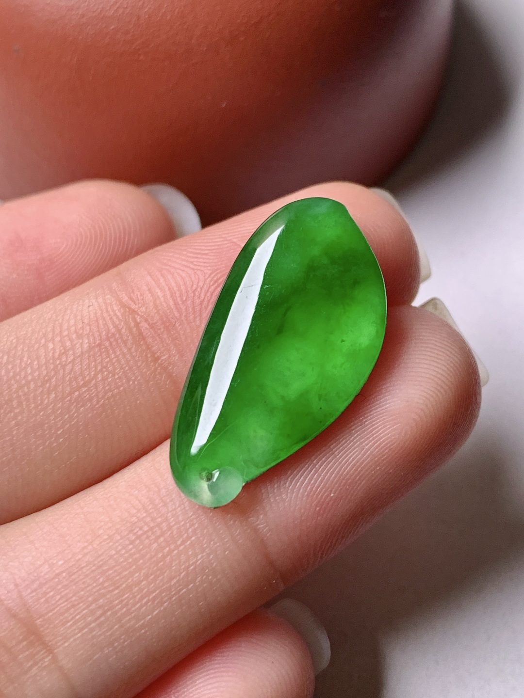 冰绿福瓜 色泽浓艳 0413尺寸23.8*12.1*3.9