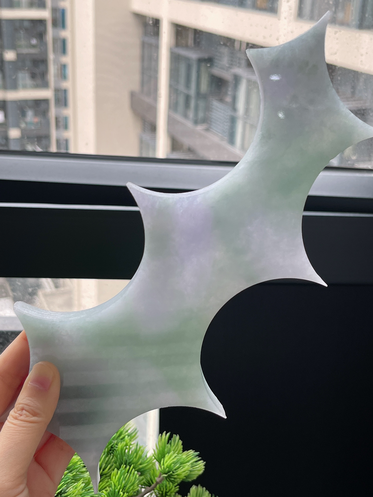 翡翠冰糯春带彩片料