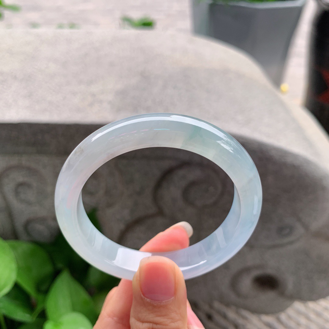 小圈口52.5-11.6-7.9 【冰紫正圈手镯】正圈52 53可戴