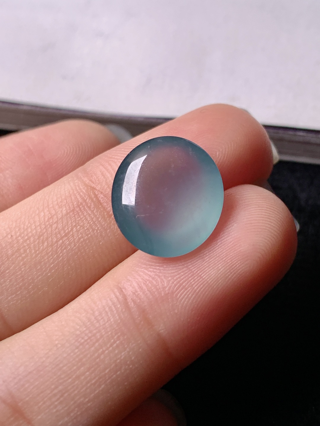 蓝水蛋面，色泽浓艳，0413尺寸13.6*12.1*6.1