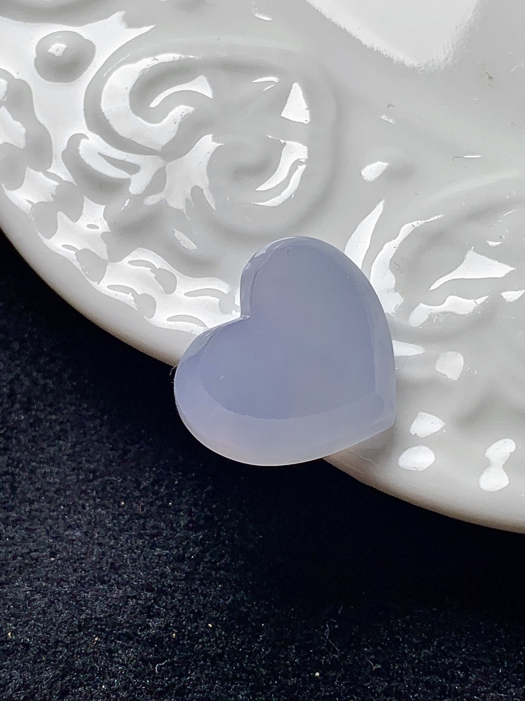 冰紫爱心，水润种老，0413 尺寸15.8*13.8*5