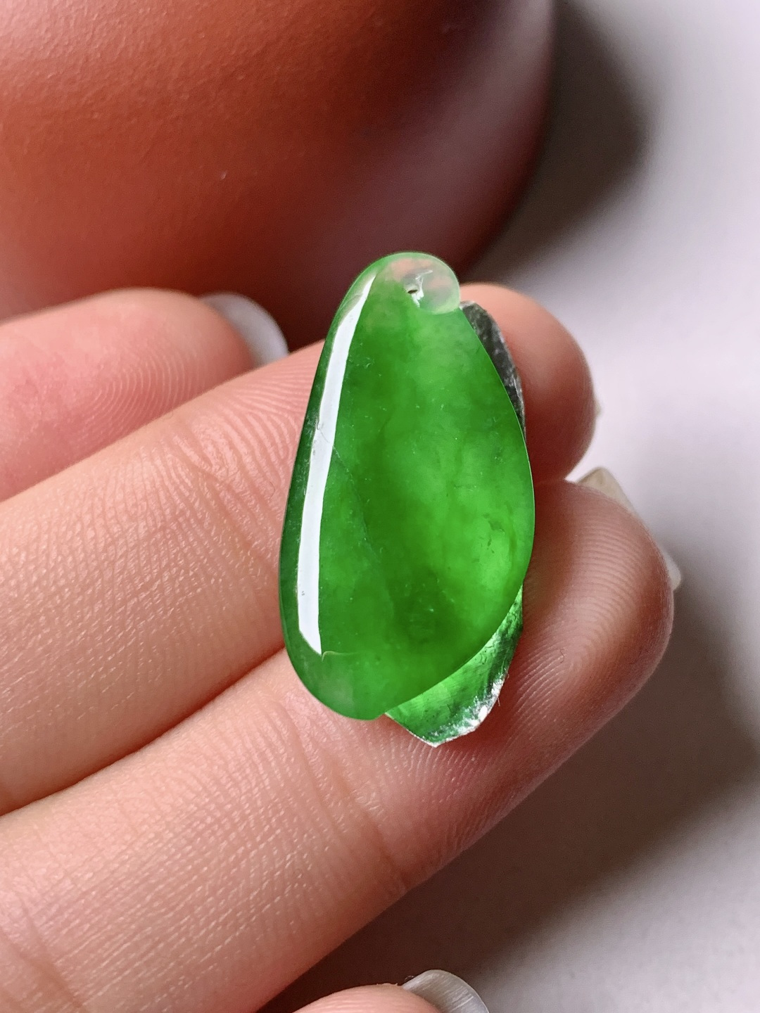 冰绿福瓜 色泽浓艳 0413尺寸23.8*12.1*3.9