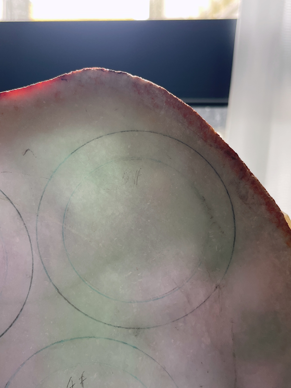 翡翠板料，⭕️正圈最大做59，圆条最大做55