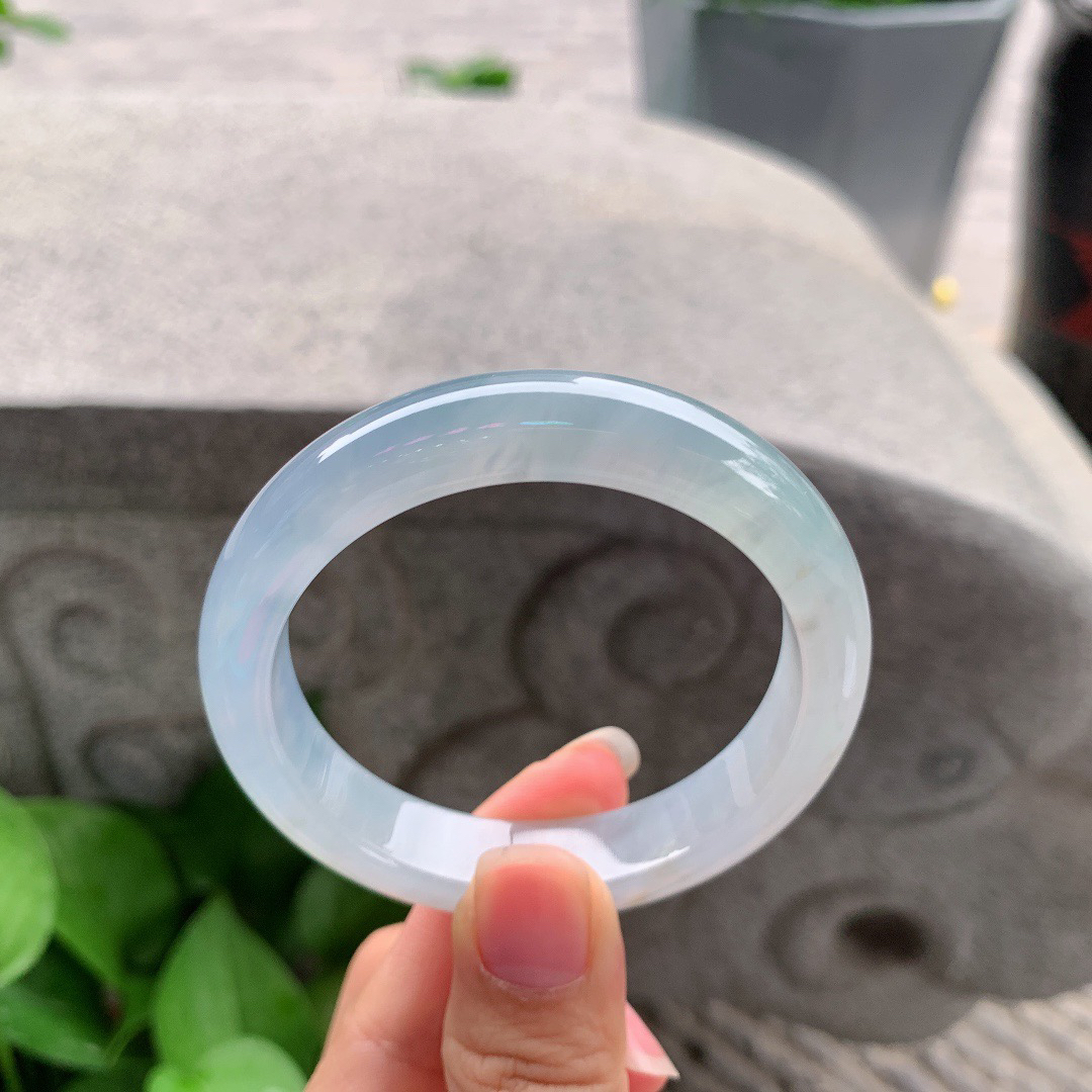 小圈口52.5-11.6-7.9 【冰紫正圈手镯】正圈52 53可戴