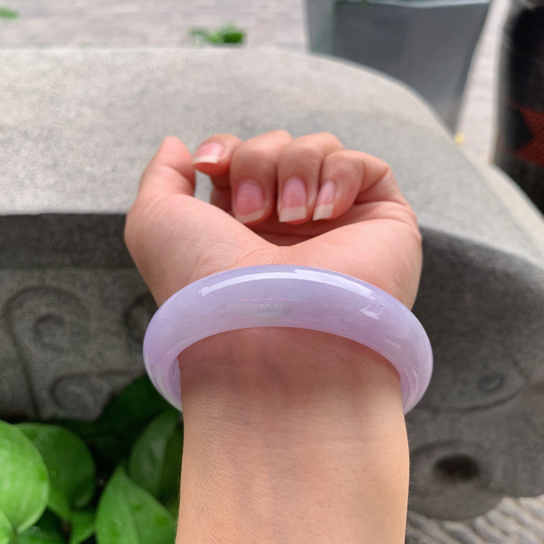 圈口55.8-14.5-8 【紫罗兰正圈手镯】正圈55 56可戴