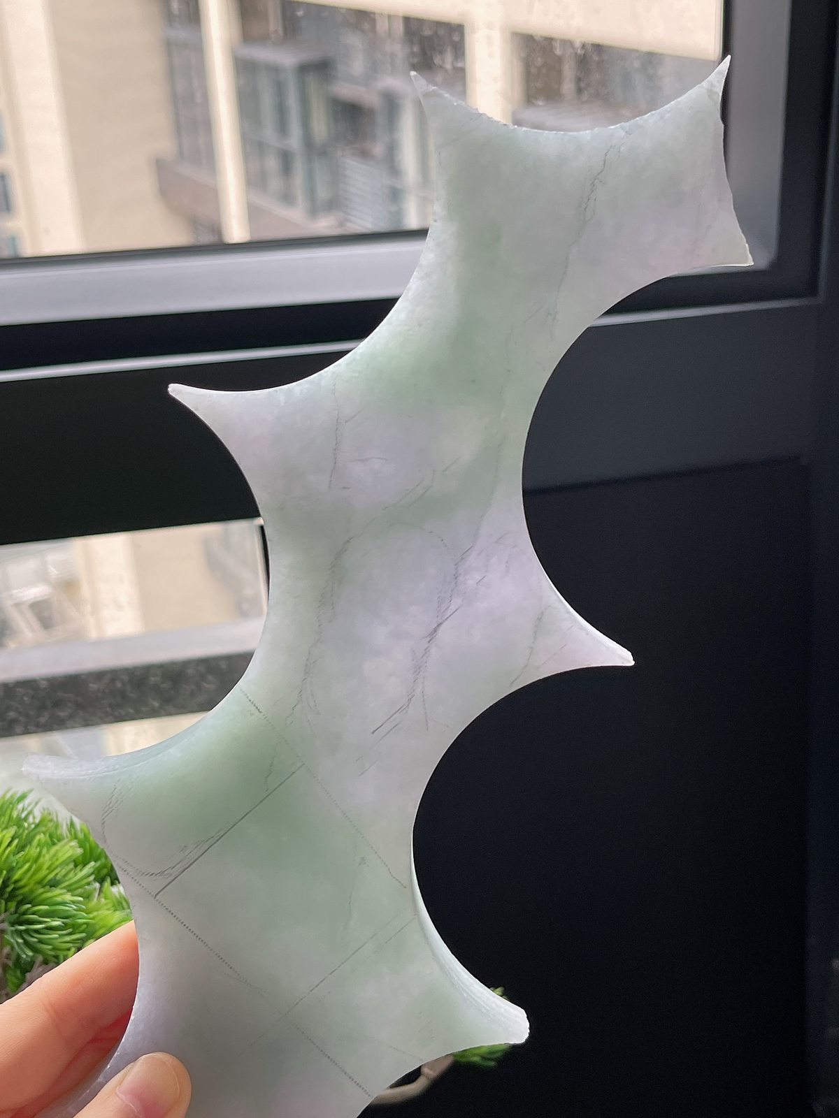 翡翠冰糯春带彩片料