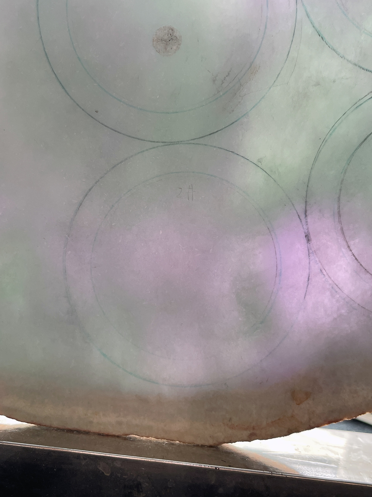 翡翠板料，⭕️正圈最大做65，圆条最大做61