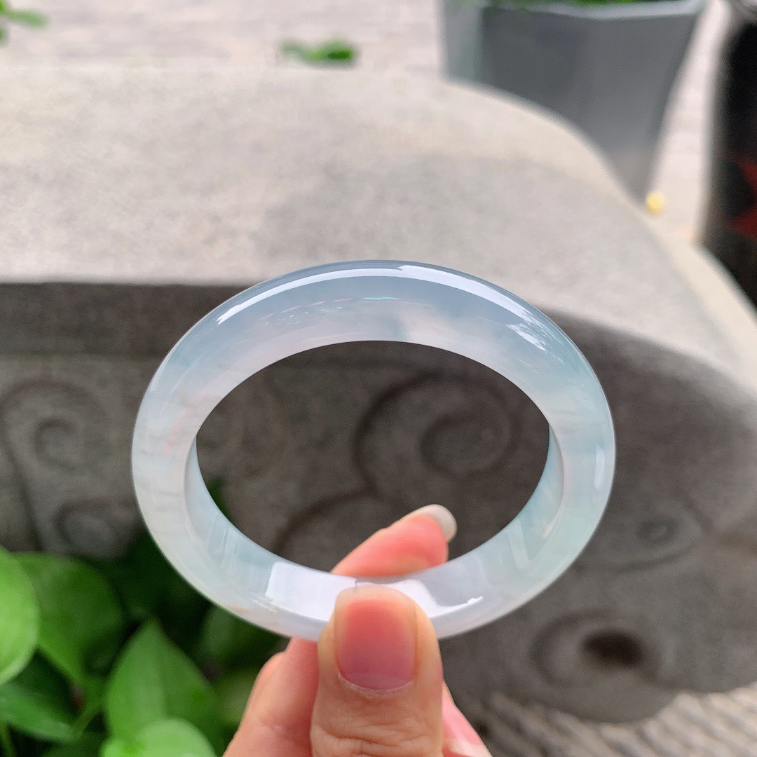 小圈口52.5-11.6-7.9 【冰紫正圈手镯】正圈52 53可戴