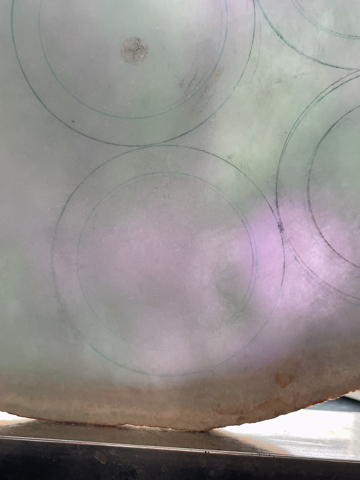 翡翠板料，⭕️正圈最大做65，圆条最大做61