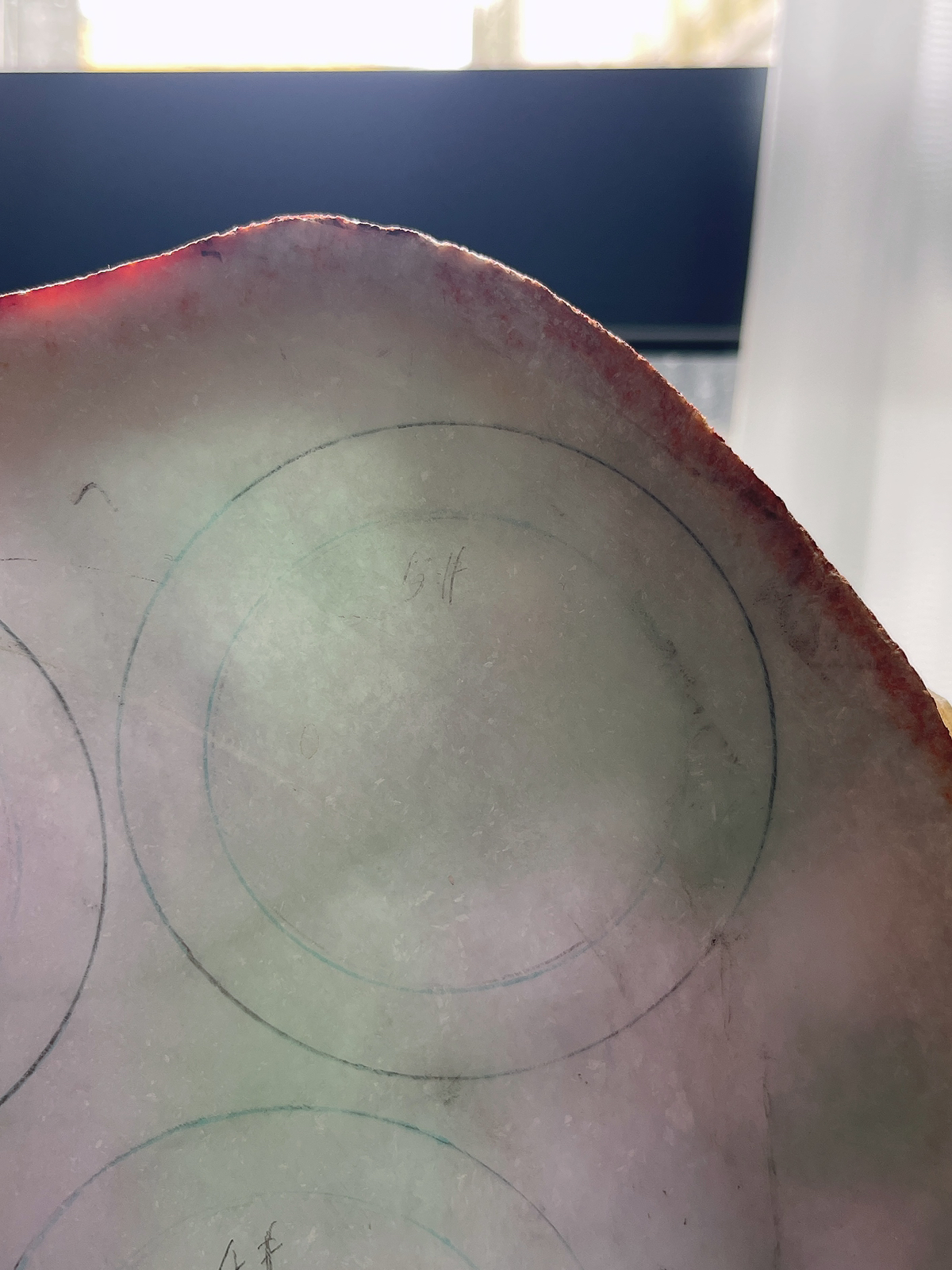 翡翠板料，⭕️正圈最大做59，圆条最大做55